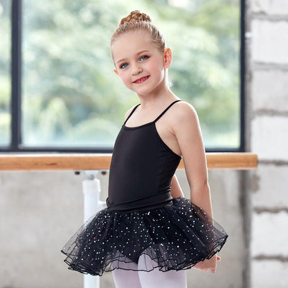 Children Girl Practice Clothes Summer Suspenders Ballet Dance Skirt -  - Your-Look