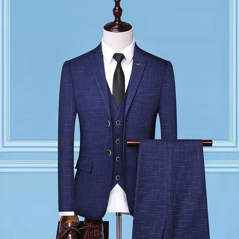 Classic Three-Piece Suit for Men: Timeless Elegance with Jacket, Vest, and Pants Ensemble - Your-Look