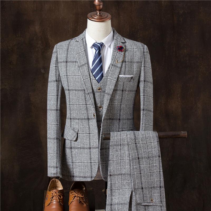 Classic Three-Piece Suit for Men: Timeless Elegance with Jacket, Vest, and Pants Ensemble - Your-Look