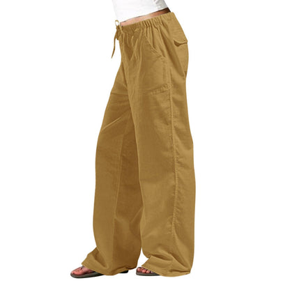 Comfortable and Stylish Elastic Waist Linen Trousers for Women: Effortless Chic with Added Convenience - Your-Look