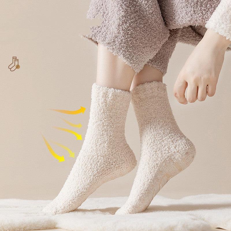 Coral Fleece Socks Women&