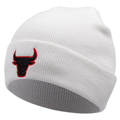 Cow Head Embroidery Popular Knitted Hat Winter Warm - Fashion - Your-Look