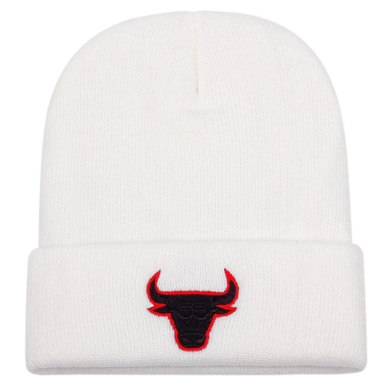 Cow Head Embroidery Popular Knitted Hat Winter Warm - Fashion - Your-Look