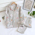 "Cozy Comforts" Kitten Air Layer Nursing Pyjamas Thickened Set - Embrace Warmth and Convenience