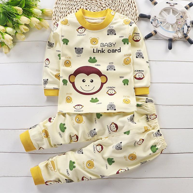 Autumn Cotton Base Baby Pajamas Set -  - Your-Look