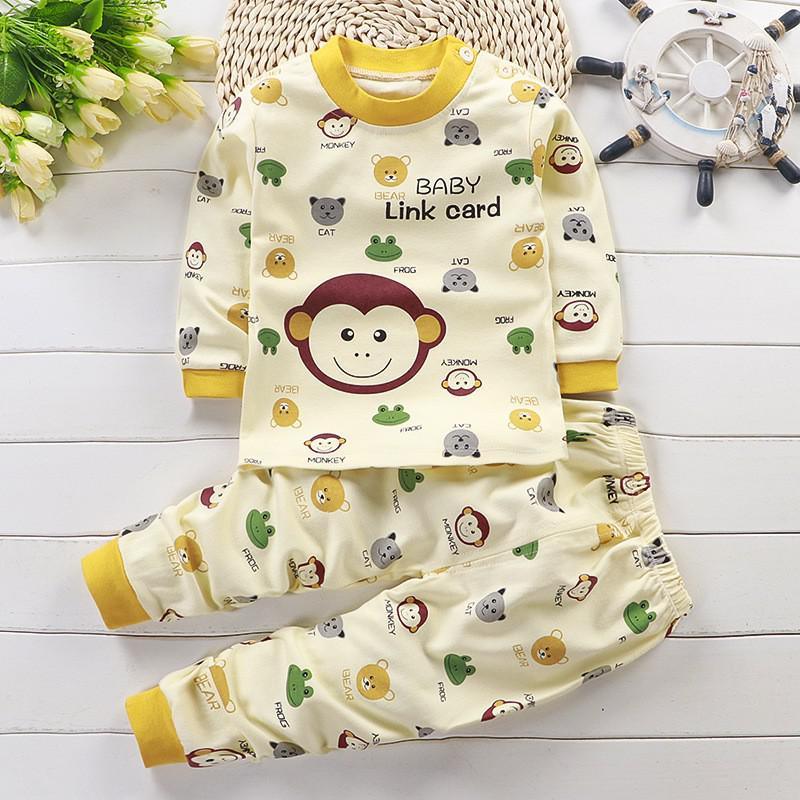 Autumn Cotton Base Baby Pajamas Set - - Your-Look