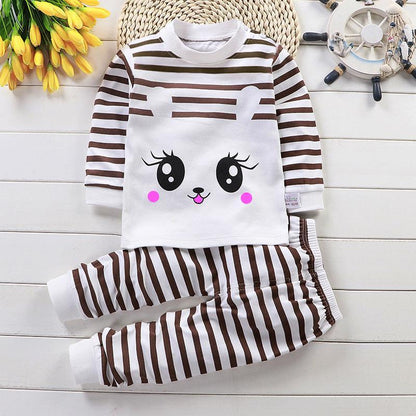 Autumn Cotton Base Baby Pajamas Set -  - Your-Look