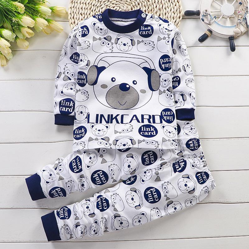 Autumn Cotton Base Baby Pajamas Set -  - Your-Look