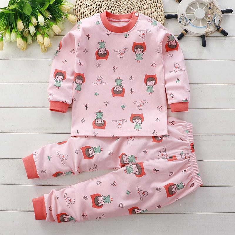 Autumn Cotton Base Baby Pajamas Set -  - Your-Look