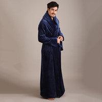&quot;Cuddle Haven&quot; Thick Coral Flannel Bathrobe for Men and Women - Wrap Yourself in Plush Comfort - Your-Look