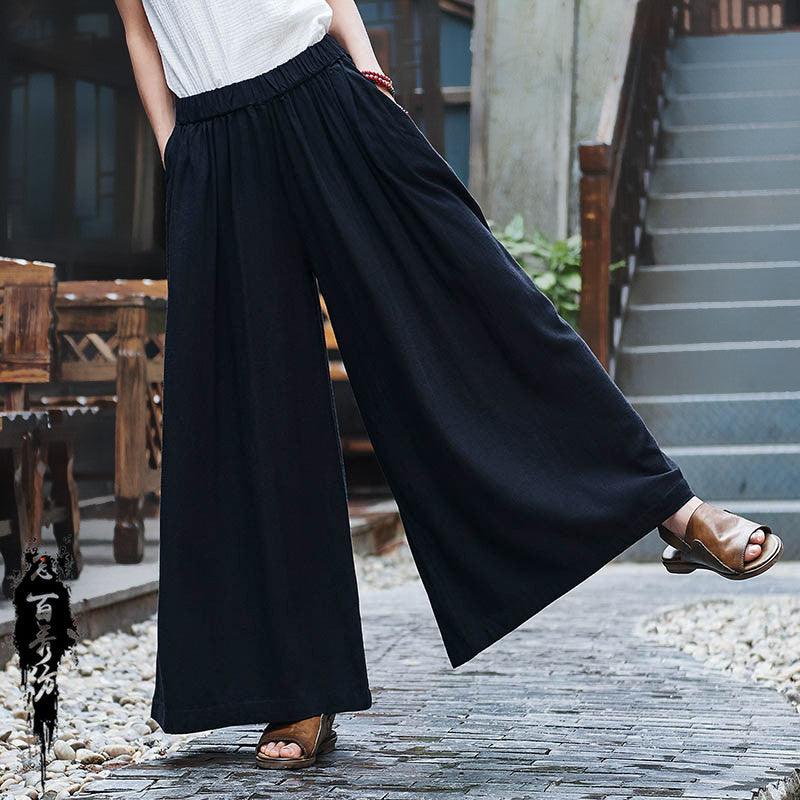 Effortless Sophistication: Linen Stone Washed Trousers for Relaxed Elegance - Your-Look