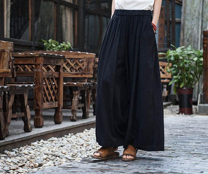 Effortless Sophistication: Linen Stone Washed Trousers for Relaxed Elegance - Your-Look