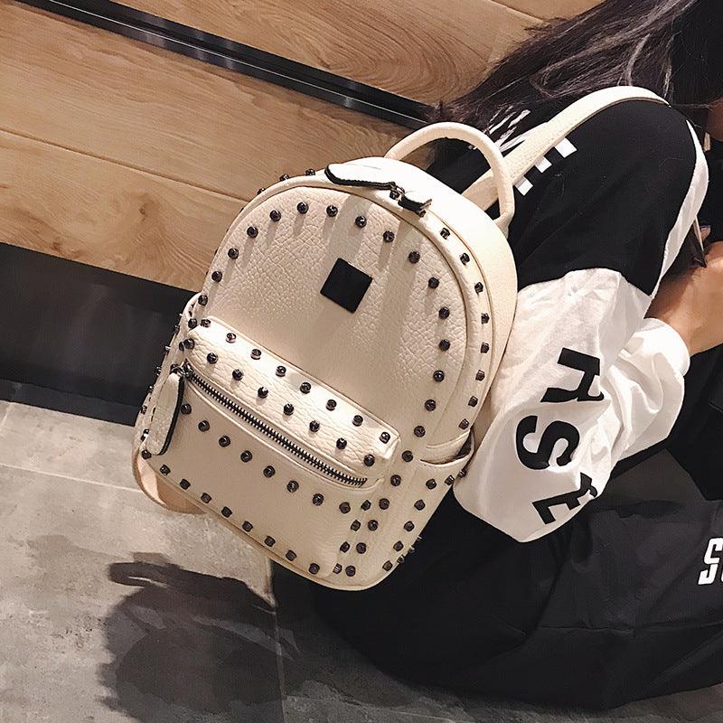 Effortless Style: Rivet Small Backpack, Your Perfect All-Match School Bag - Your-Look