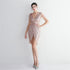 Elegant Embellishments: New Bead Craft Slimming Banquet Evening Dress