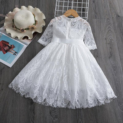 Girls Lace Dress Spring And Autumn -  - Your-Look