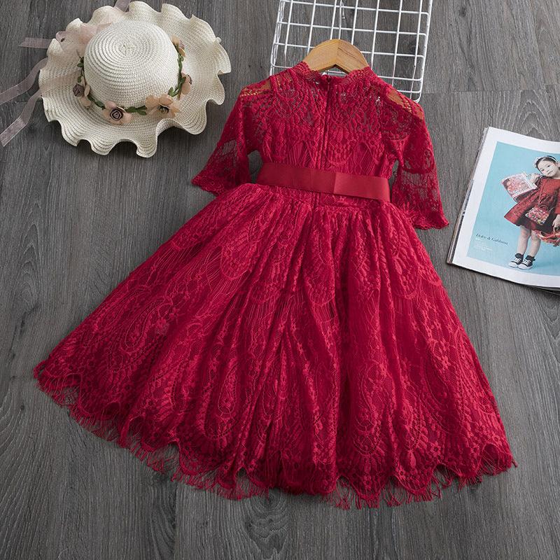 Girls Lace Dress Spring And Autumn -  - Your-Look