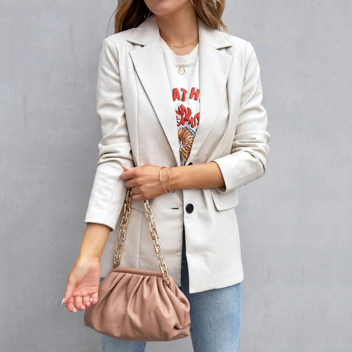 Elevate Your Style: Long Sleeve Button PU Cardigan Coat for Women - Your-Look