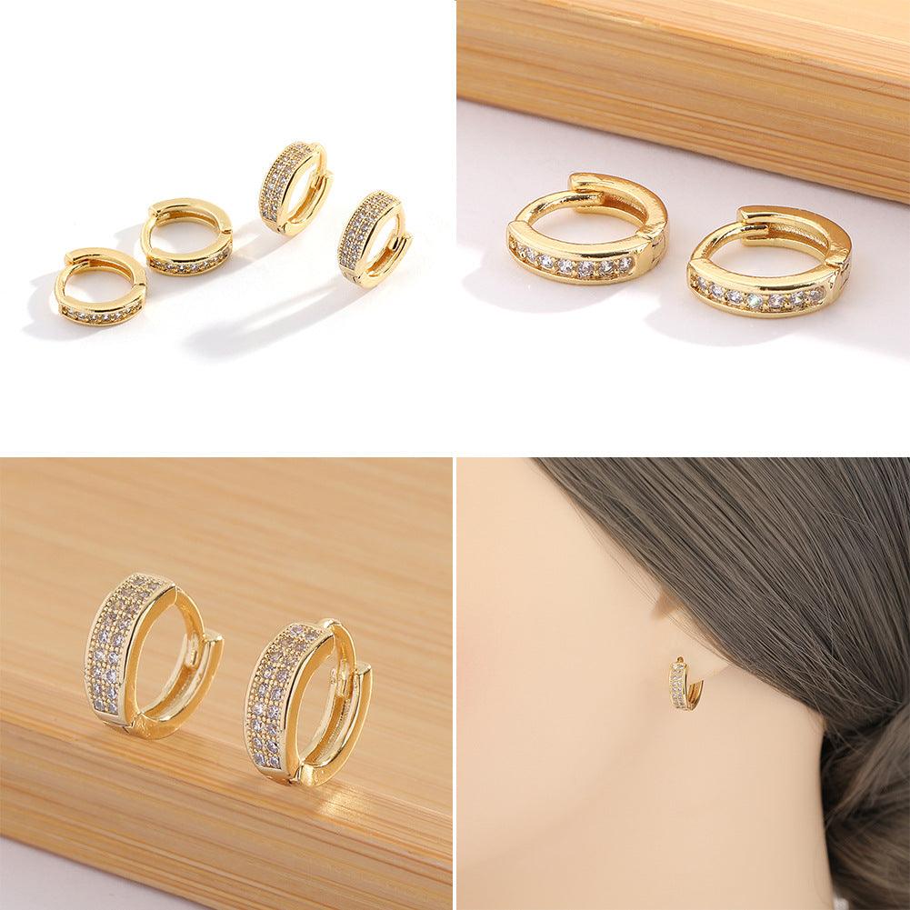 Elevate Your Style with Fashion 18K Gold Plated Geometric Earrings