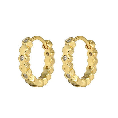 Elevate Your Style with Fashion 18K Gold Plated Geometric Earrings