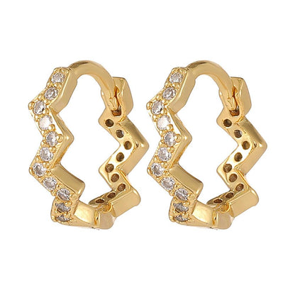 Elevate Your Style with Fashion 18K Gold Plated Geometric Earrings