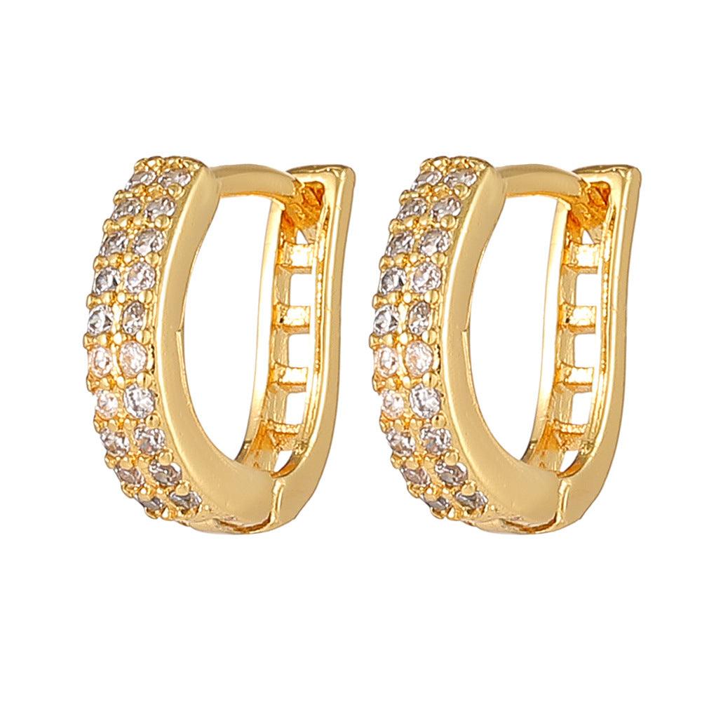 Elevate Your Style with Fashion 18K Gold Plated Geometric Earrings