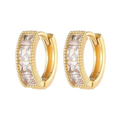 Elevate Your Style with Fashion 18K Gold Plated Geometric Earrings