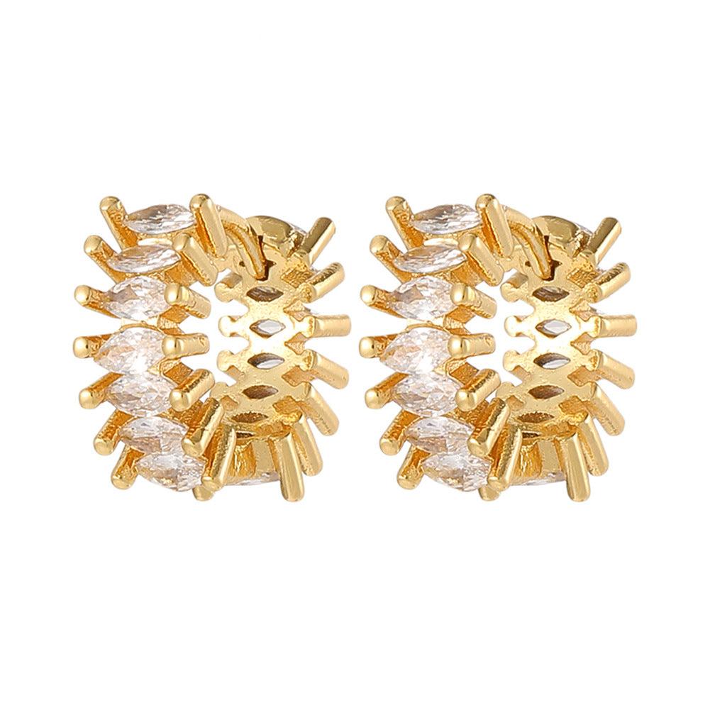 Elevate Your Style with Fashion 18K Gold Plated Geometric Earrings - Your-Look