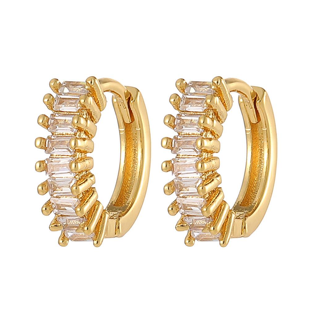 Elevate Your Style with Fashion 18K Gold Plated Geometric Earrings