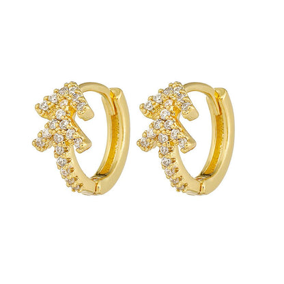 Elevate Your Style with Fashion 18K Gold Plated Geometric Earrings