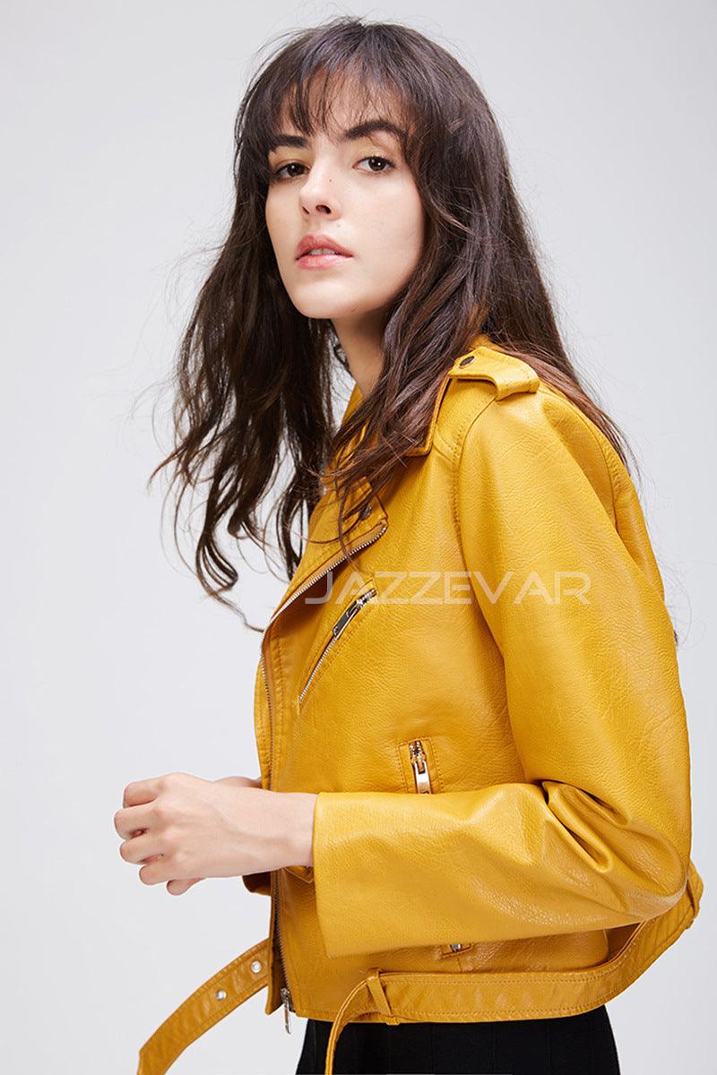 Elevate Your Style with Our Classic PU Leather Jacket - Your-Look