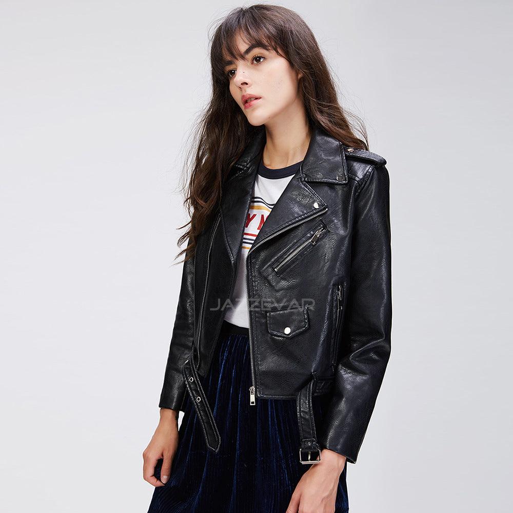 Elevate Your Style with Our Classic PU Leather Jacket - Your-Look