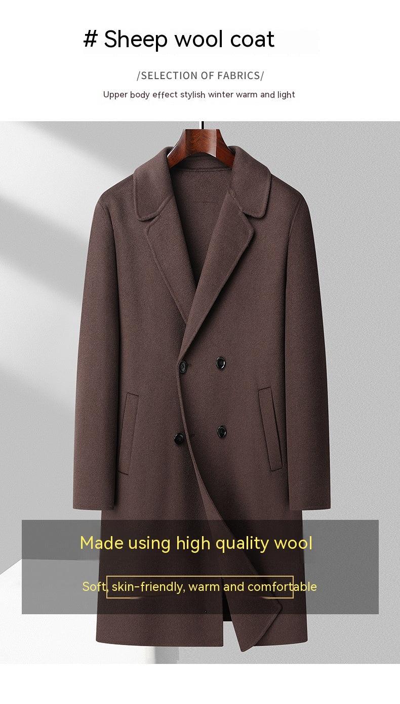 Winter Double-sided Woolen Coat Men&