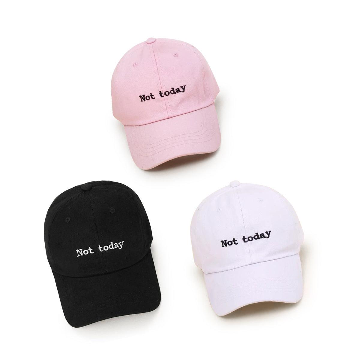 Embroidered Letter Cotton Baseball Cap - Fashion - Your-Look