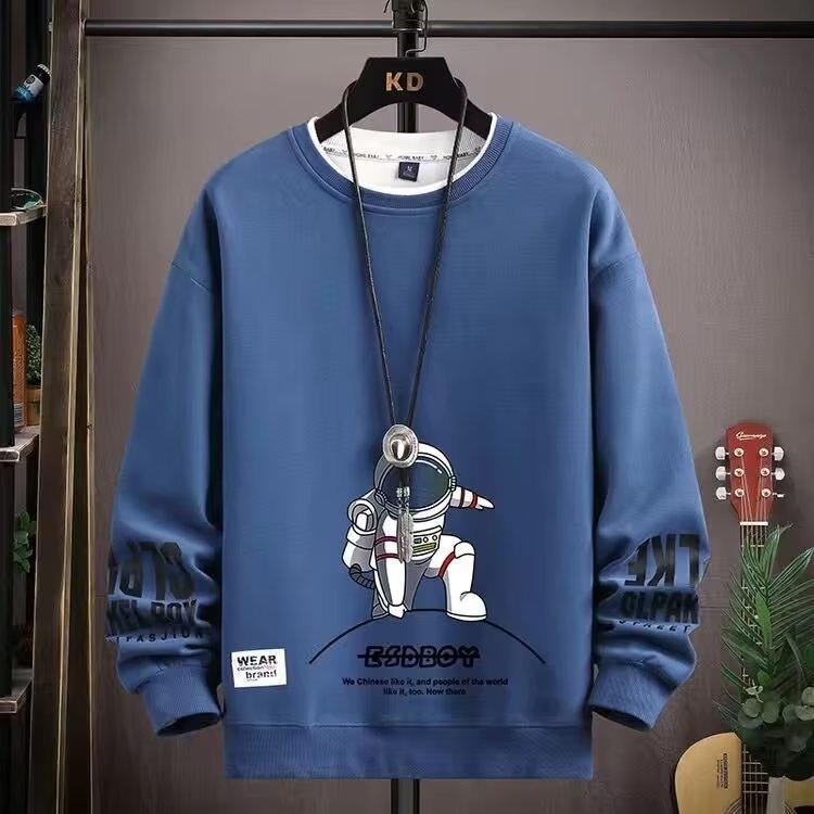 English Round Neck Spaceman Sweater Loose Leisure All-matching - Your-Look