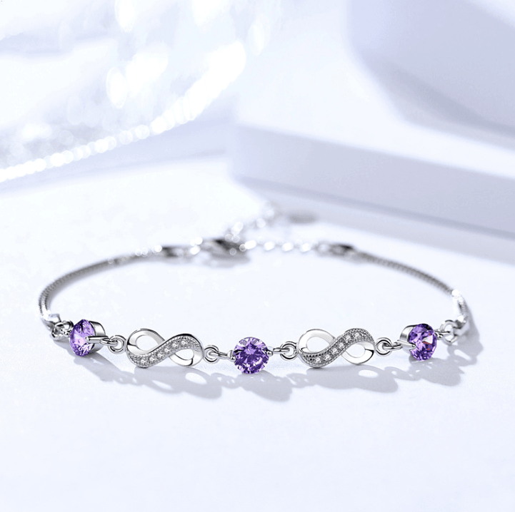 Ethereal Glow: S925 Sterling Silver Bracelet with Crystal Diamonds - Your-Look