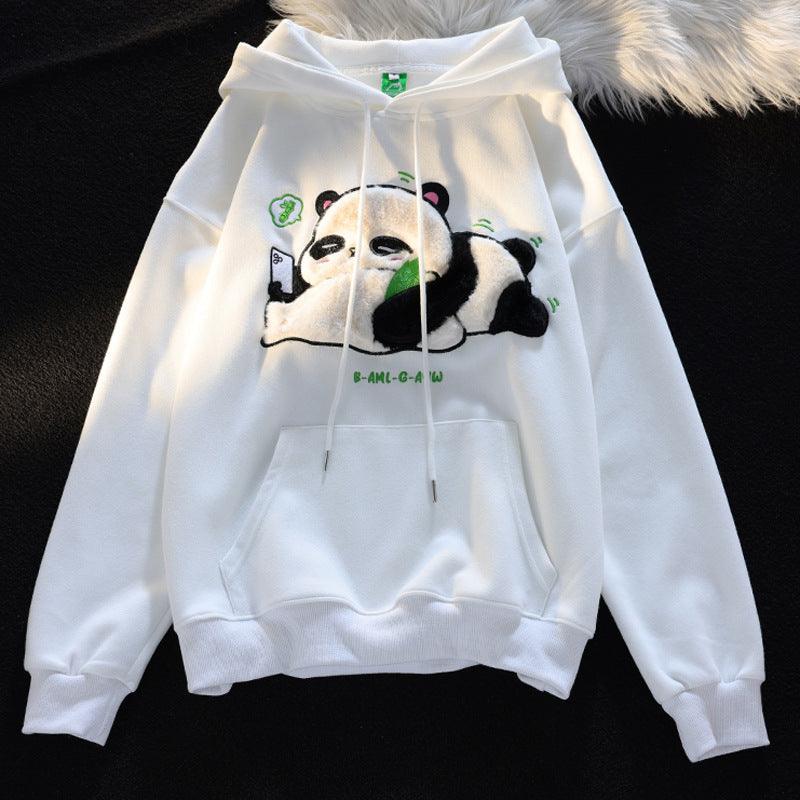 Playful Comfort: Flocking Cute Panda Hooded Sweater for Women | Cozy Up with Adorable Style - Your-Look