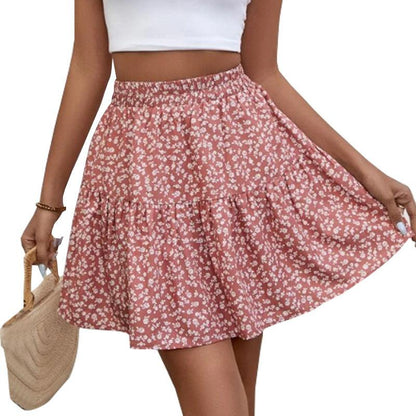 Floral Delight: Short High Waist Skirt - Your-Look