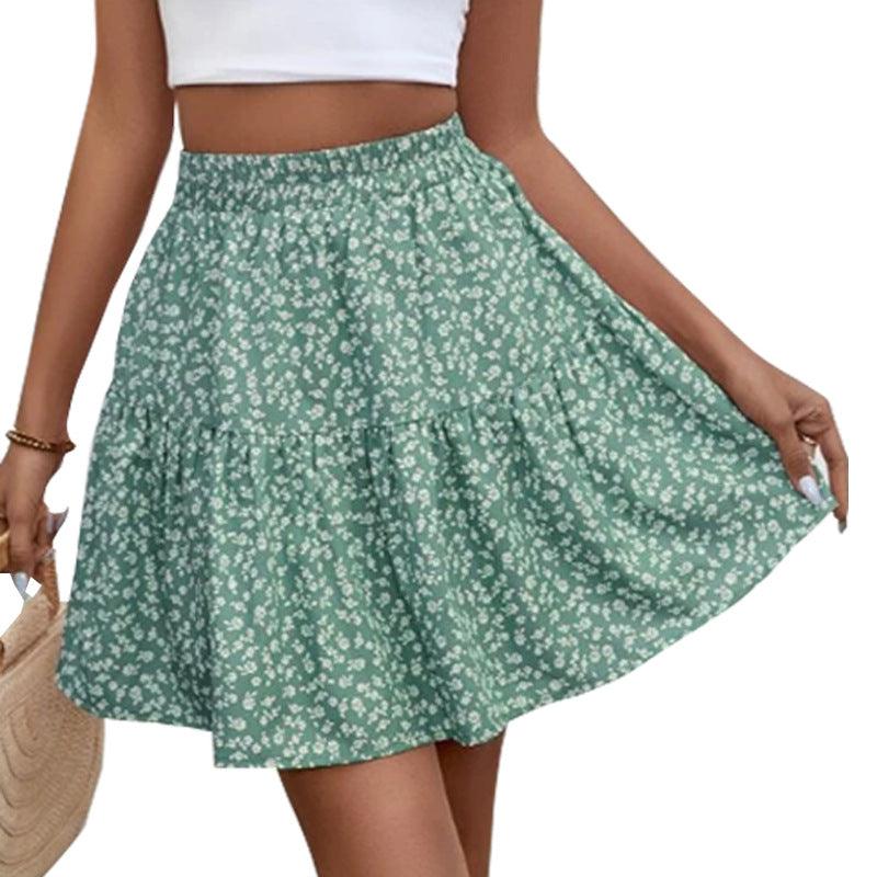Floral Delight: Short High Waist Skirt - Your-Look