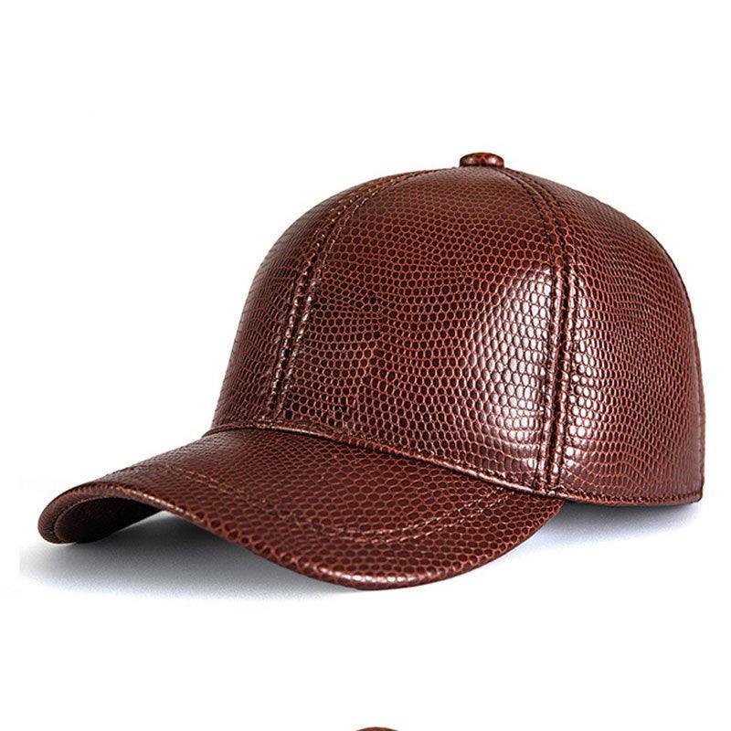 Genuine Leather Baseball Cap Men And Women Fashion Autumn And Winter - Fashion - Your-Look