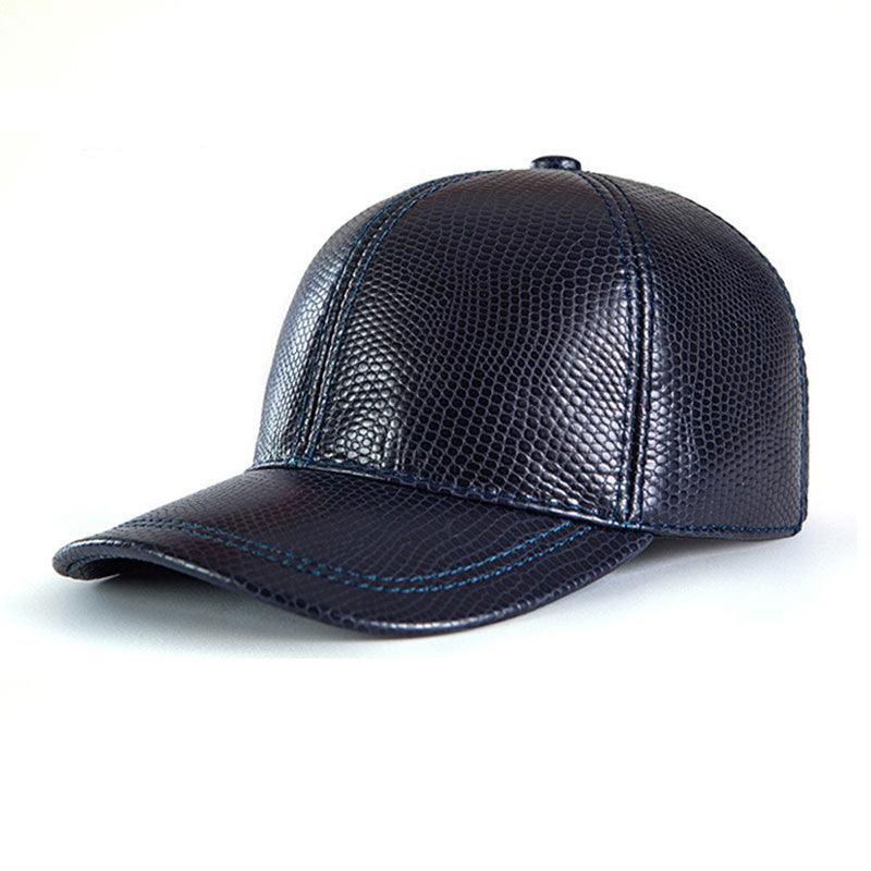 Genuine Leather Baseball Cap Men And Women Fashion Autumn And Winter - Fashion - Your-Look