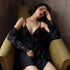 Lace Serenade" Ice Silk Robe with Elegant Lace Detailing - Unveil Glamorous Comfort - Your-Look