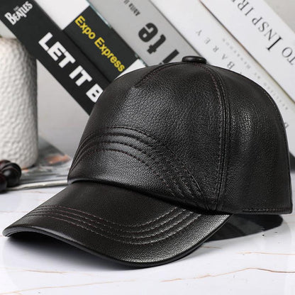 Leather Hat Autumn And Winter Men&