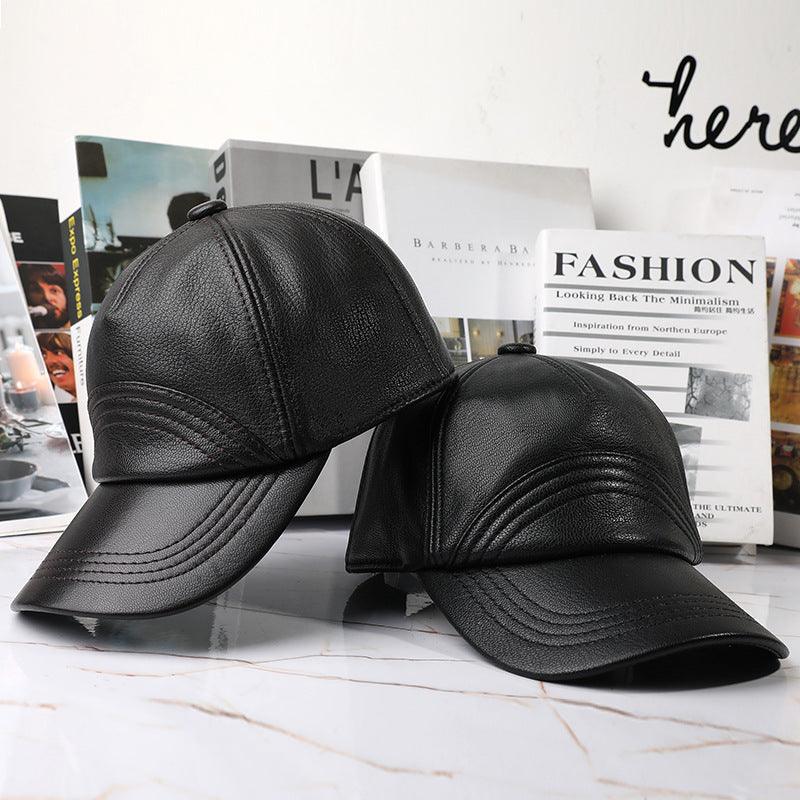 Leather Hat Autumn And Winter Men&