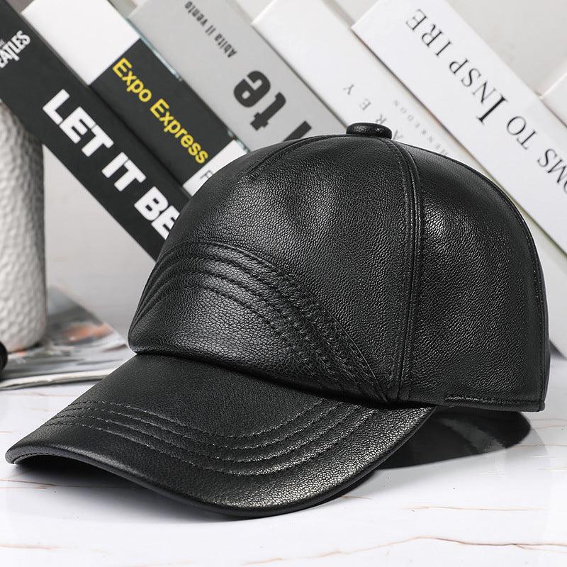 Leather Hat Autumn And Winter Men&