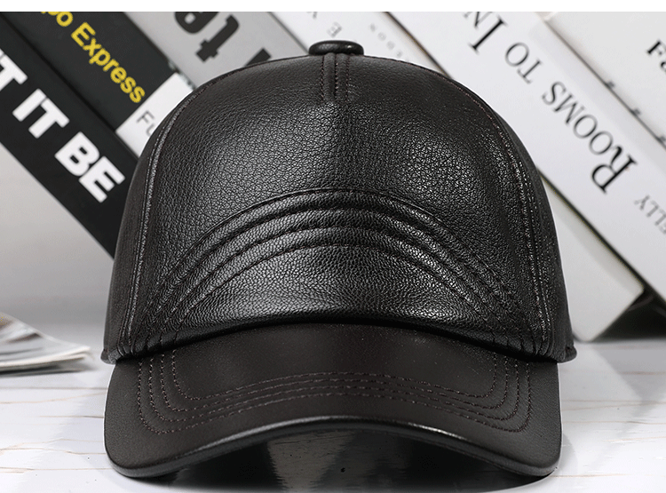 Leather Hat Autumn And Winter Men&