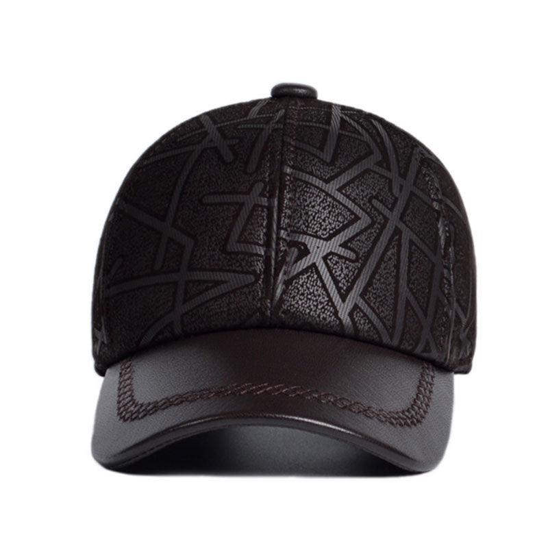 Leather Hat Fallwinter Baseball Cap Unisex Casual Sheepskin Peaked Cap Thin Outdoor Youth - Fashion - Your-Look