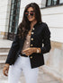 Sleek Sophistication: Long-Sleeved Slim-Breasted Small Blazer - Your-Look