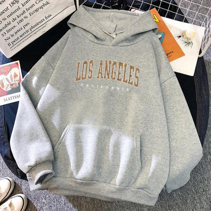 Los Angeles, California Usa City Leopard Hoodie - Your-Look