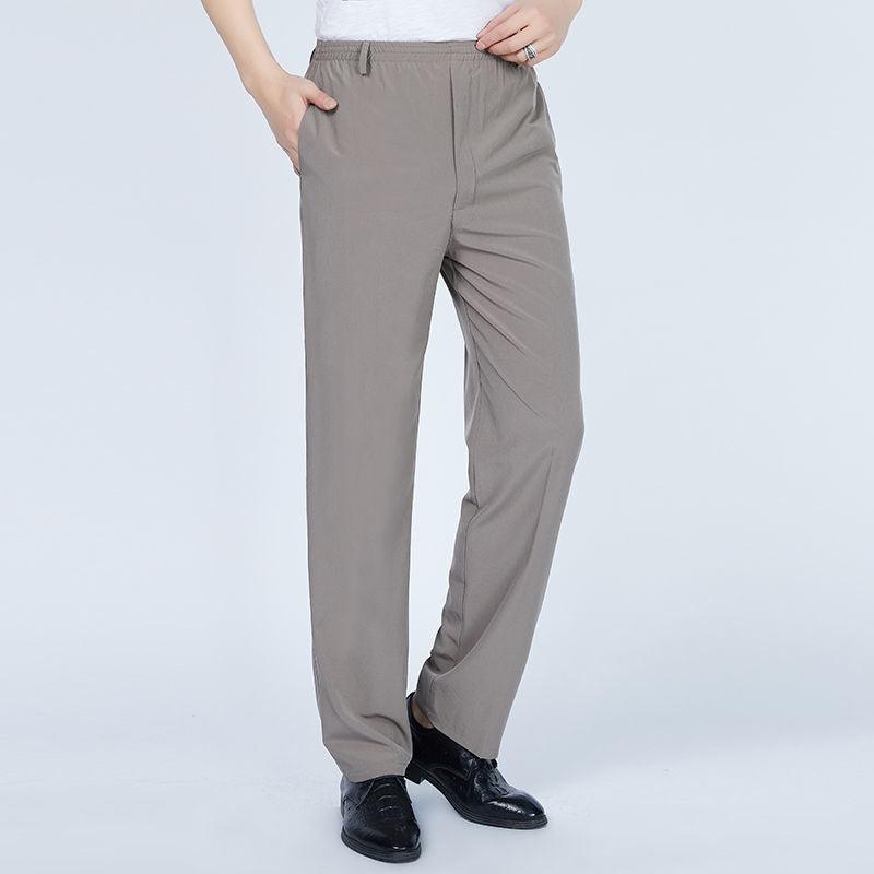 Men High Waist Deep Crotch Loose Tight Casual Silk Pants - Fashion - Your-Look