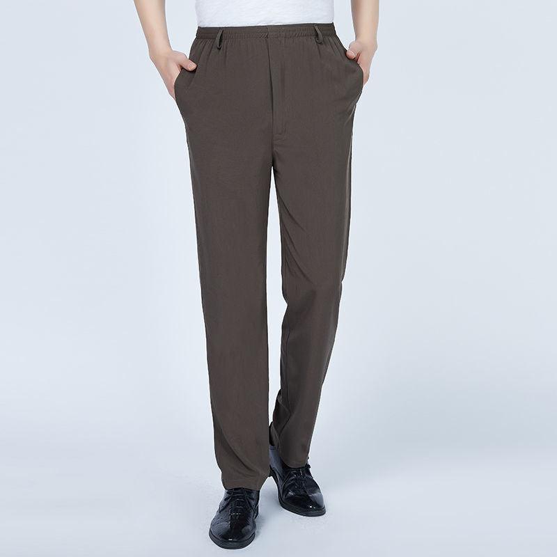 Men High Waist Deep Crotch Loose Tight Casual Silk Pants - Fashion - Your-Look